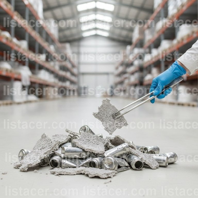 150111 * imballaggi metallici contenenti matrici solide porose pericolose (ad esempio amianto), compresi i contenitori a pressione vuoti